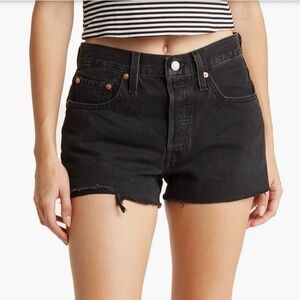 Levi's 501® Original Fit High-Rise Women's Jean Shorts - Lunar Black
